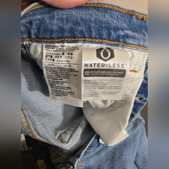 Levi's Jeans Vintage Big E Womens 27 Wedgie Straight Button Fly High Rise Denim - Picture 10 of 14